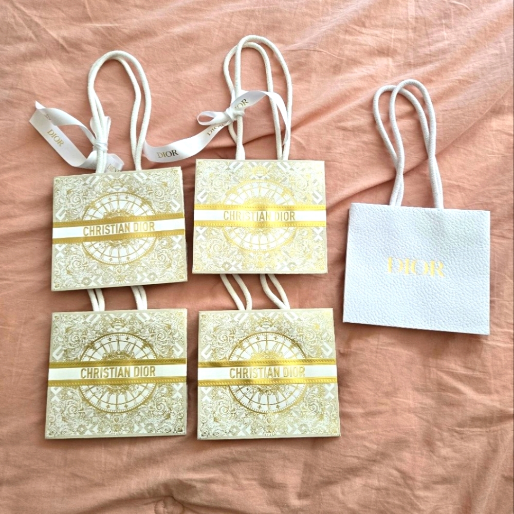 DIOR beauty shopping bag bundle - small